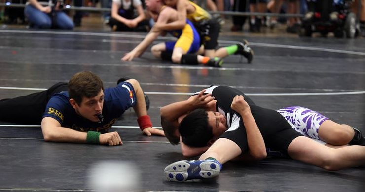 wrestling (U.S. Air Force photo-Staff Sgt. Debbie Lockhart)
